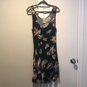 American Rag Dark Floral Soft Midi Dress